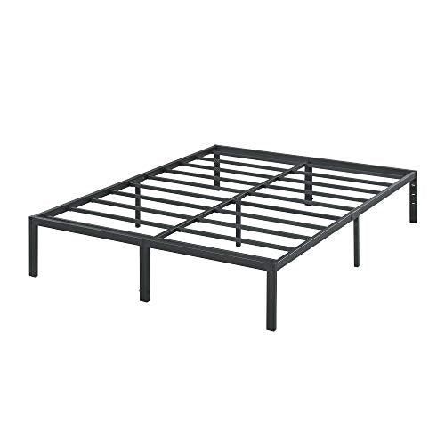 18 Inch Tall Heavy Duty Steel Slat Bed Frame Full Black H95253