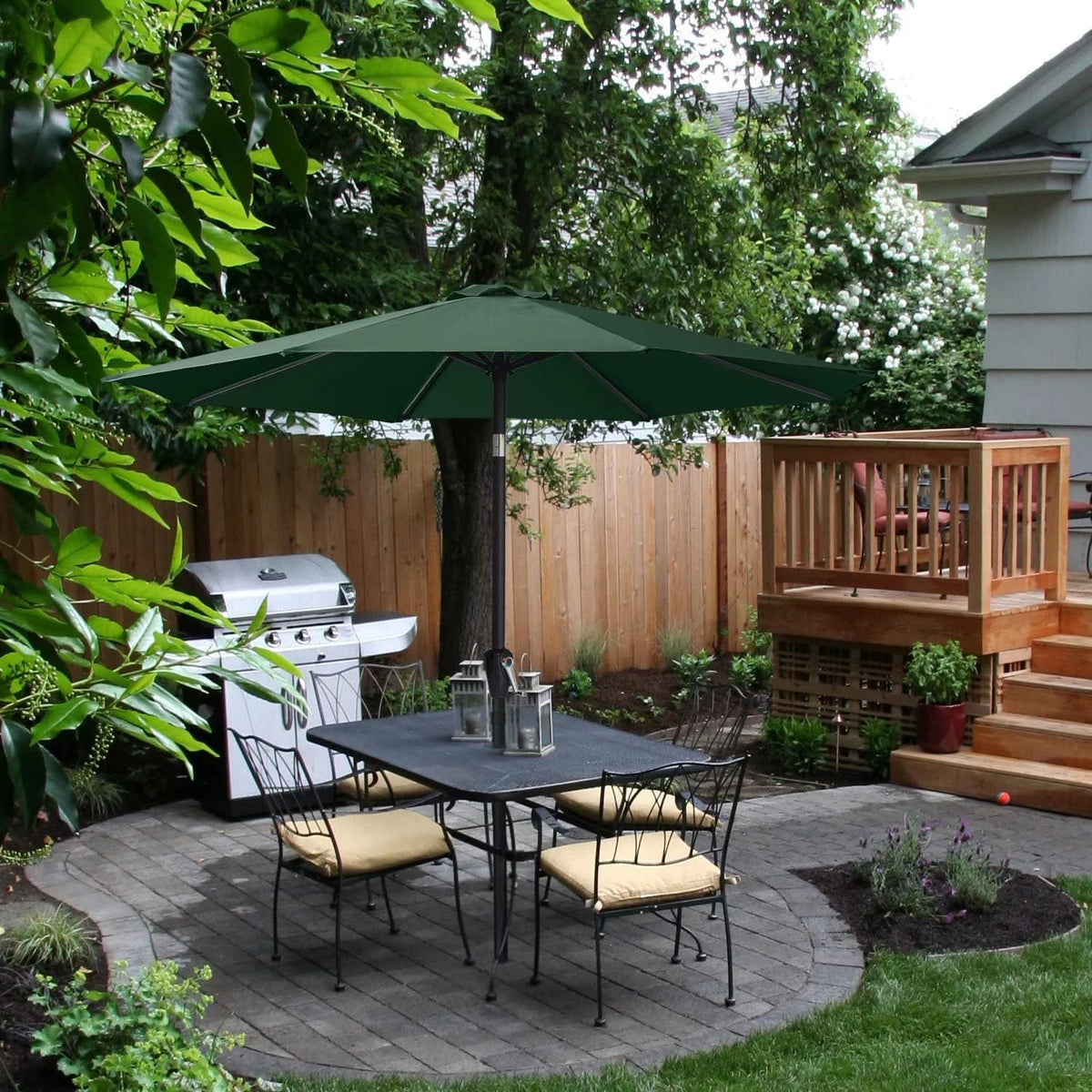 10FT Patio Umbrella with Push Button Tilt C7322