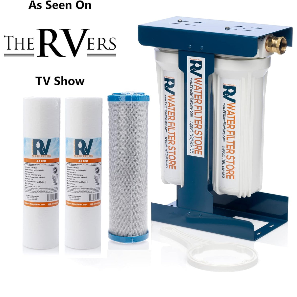 2 Stage Water Filtration System with Anti-Scale Filter I2890