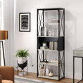 5 Tier Gray Bookshelf Z880
