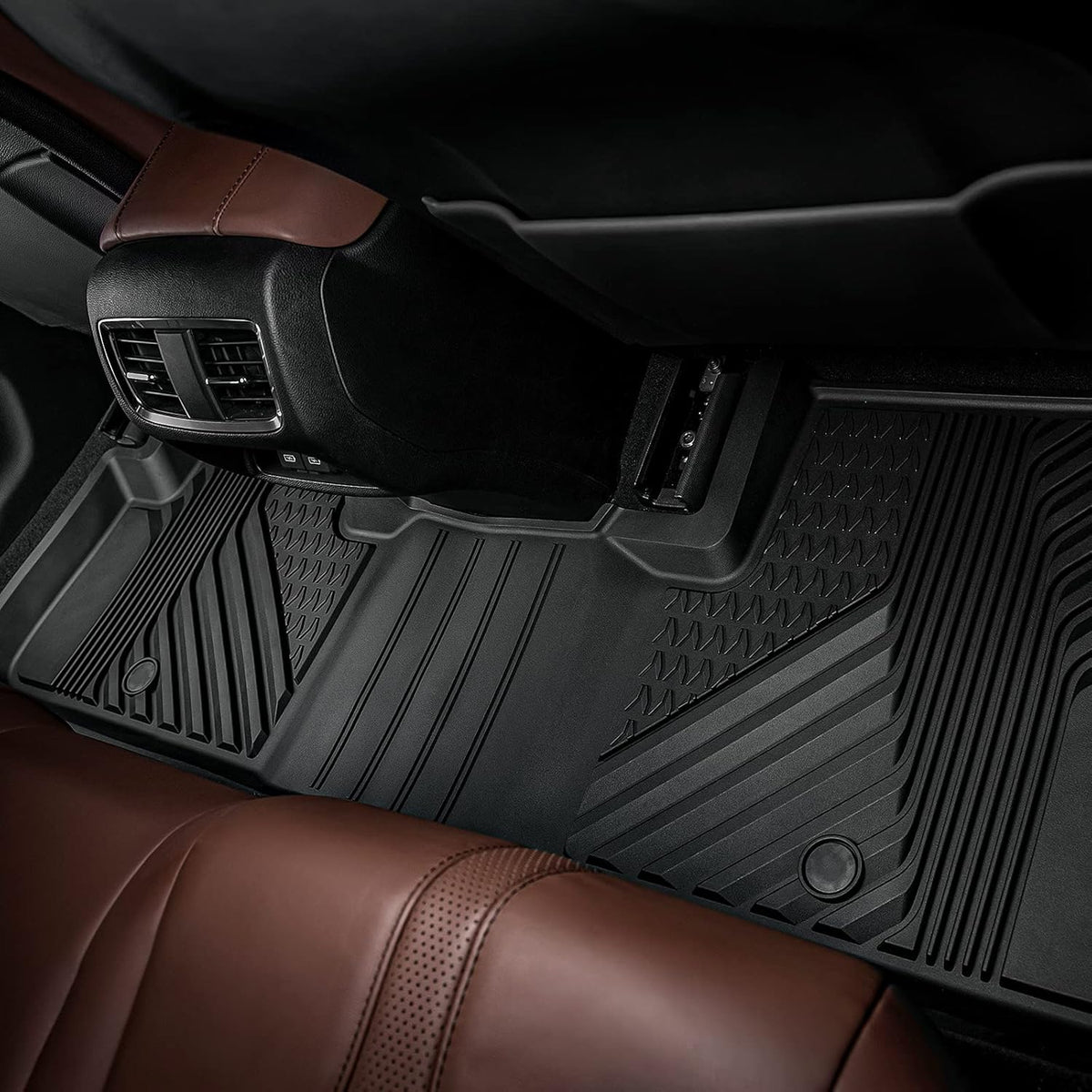 Black TPE All Weather Floor Mats Full Set B512901