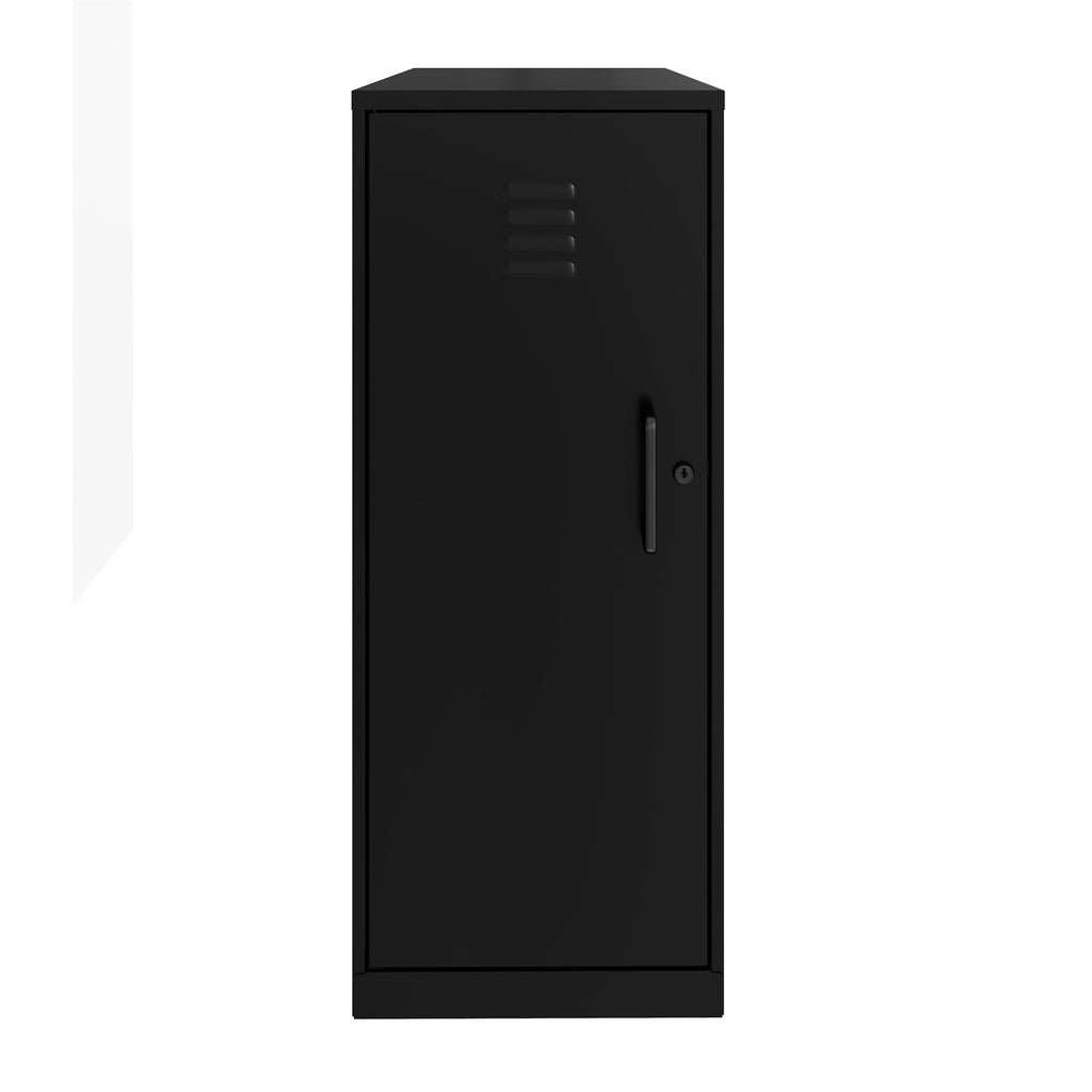 White 3 Shelf Metal Locker Cabinet K4596