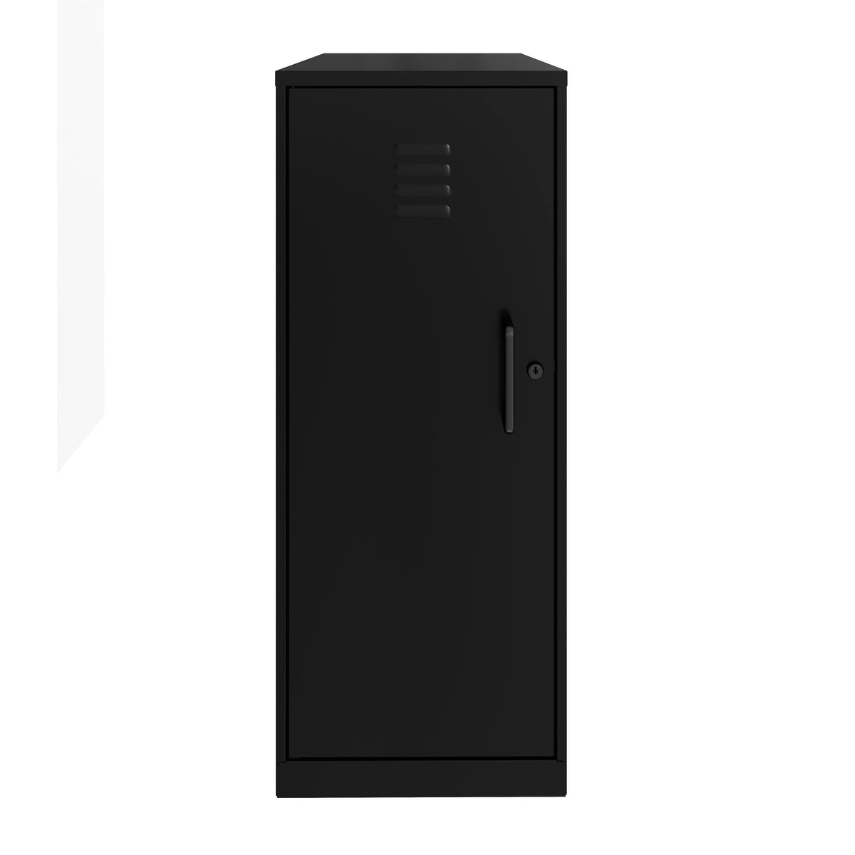 White 3 Shelf Metal Locker Cabinet K4596