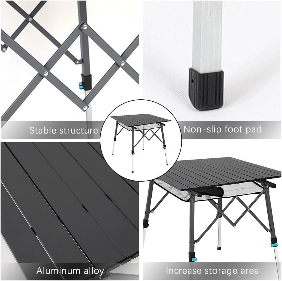 Portable Folding Camping Table with Aluminum Legs R761
