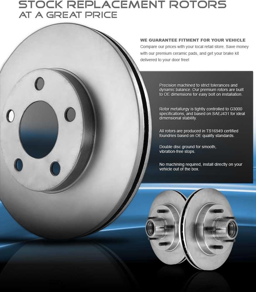 320 mm Front and Rear Brake Rotors and Metallic Brake Pads S83544