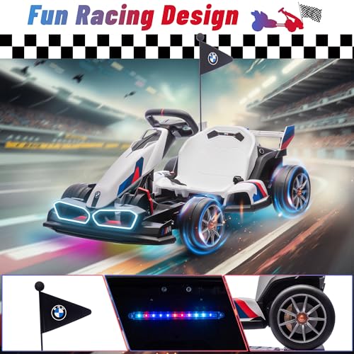 24V Licensed BMW Drift Kart with Dual 200W Motors N32708