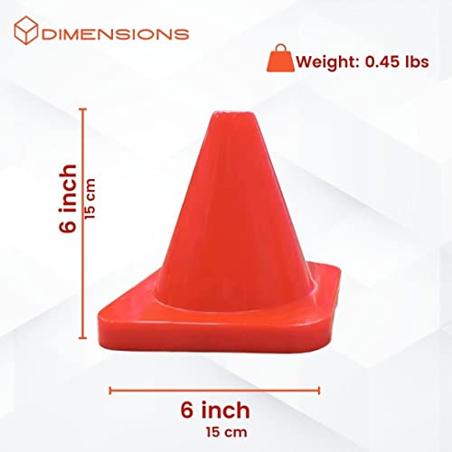 Set of 12 Heavy Duty Agility Training Cones C442154