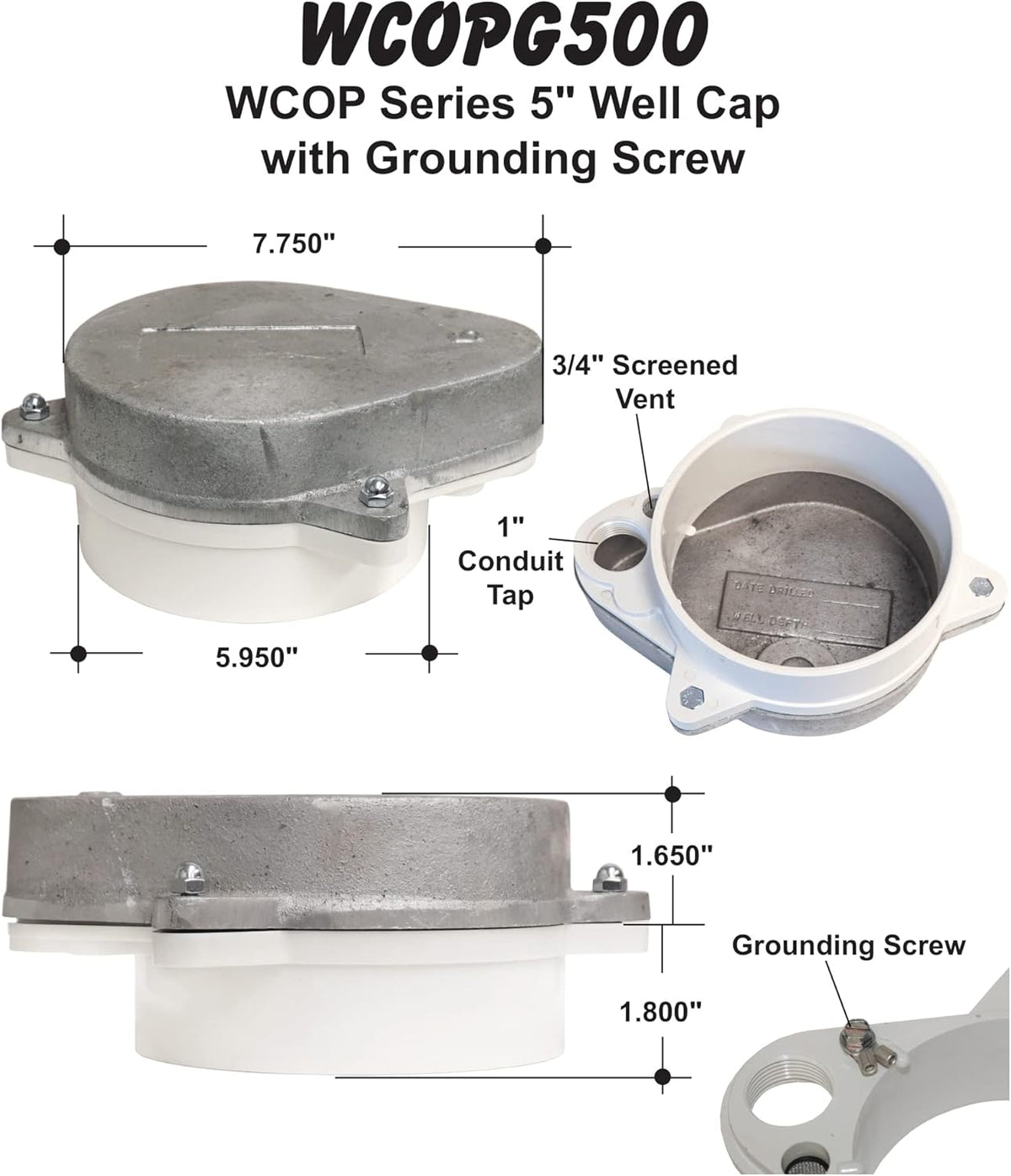 Watertight Sanitary Well Cap Pack of 2 B20493