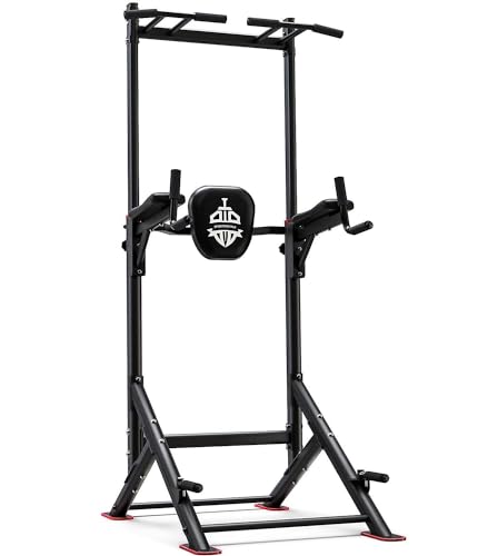 Power Tower Pull Up Dip Station Home Gym Strength Training Fitness Equipment N315