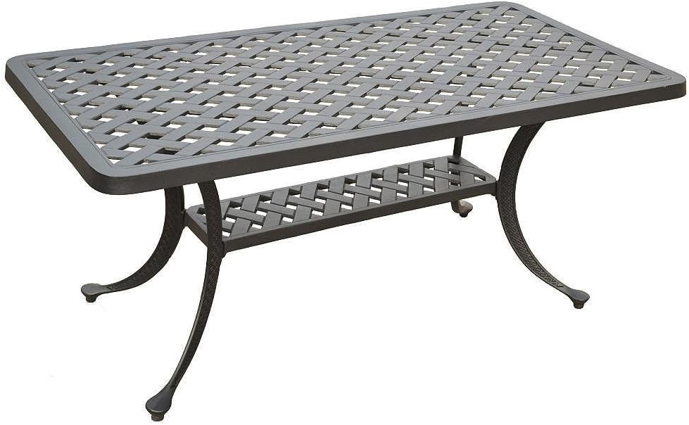 Rectangle Cast Aluminum Patio Coffee Table R15466
