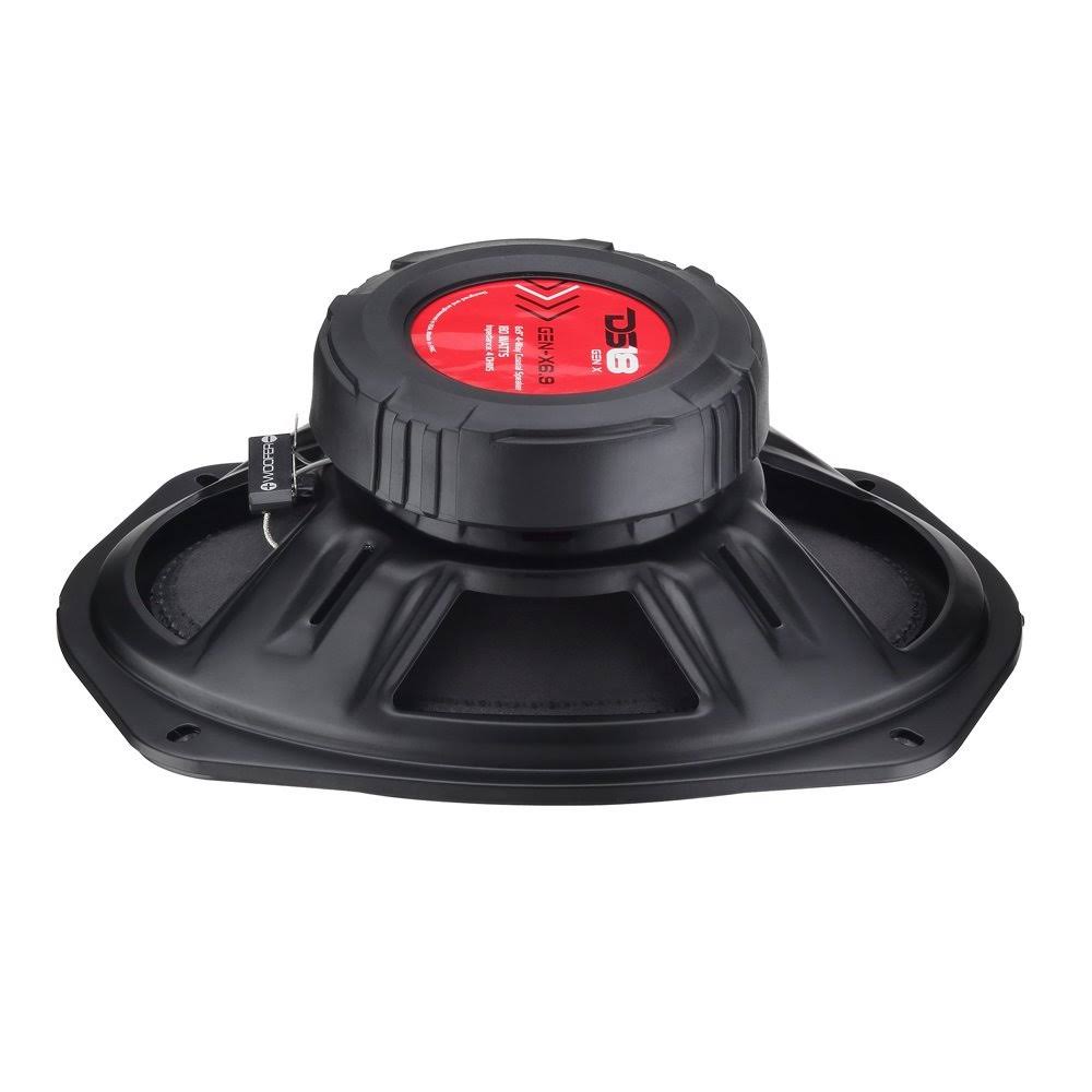 6 x 9 inch 4 Way 180W Coaxial Speaker, 1 Pair, Black Q91442