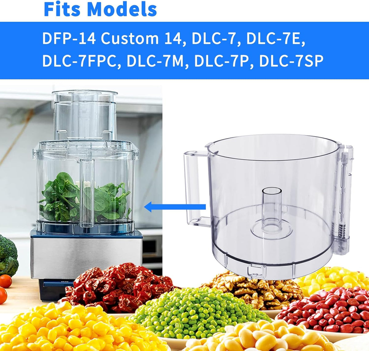 14-Cup Food Processor Work Bowl D718