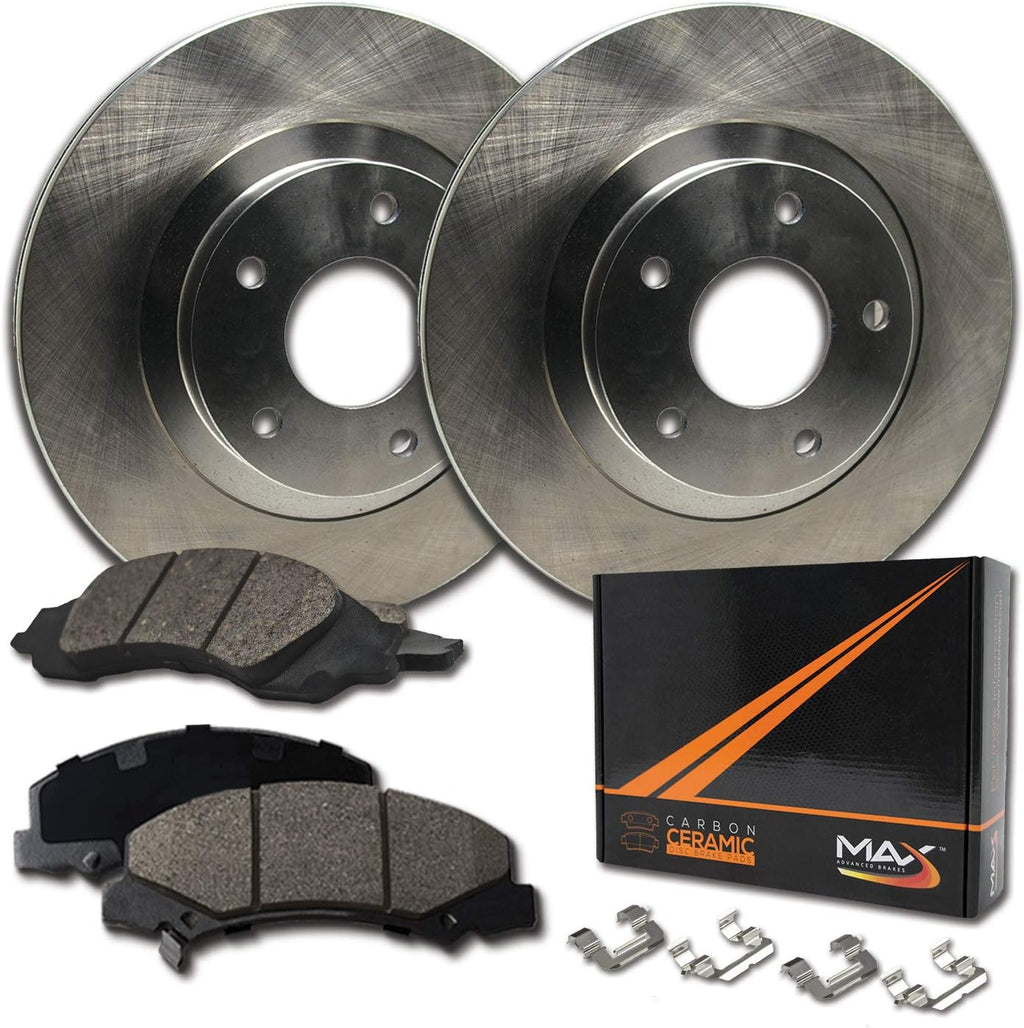 Max Brakes Premium OE Rotors with Carbon Ceramic Pads C9850