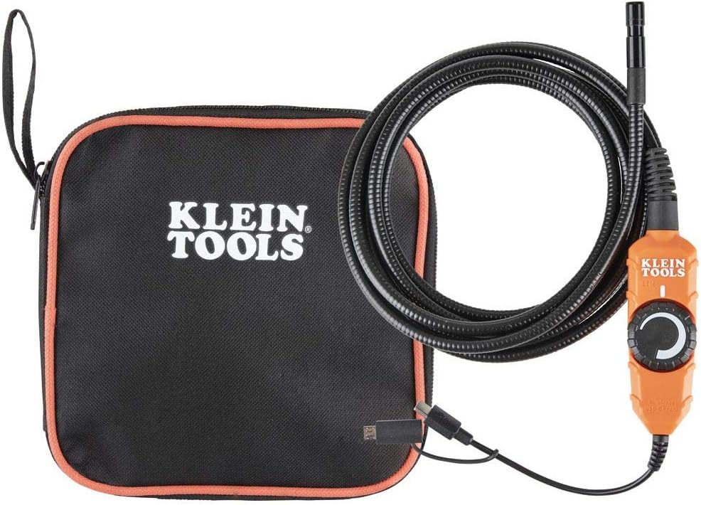 WiFi Borescope Inspection Camera with Rechargeable Lithium-Ion Battery and LED Lights H608574