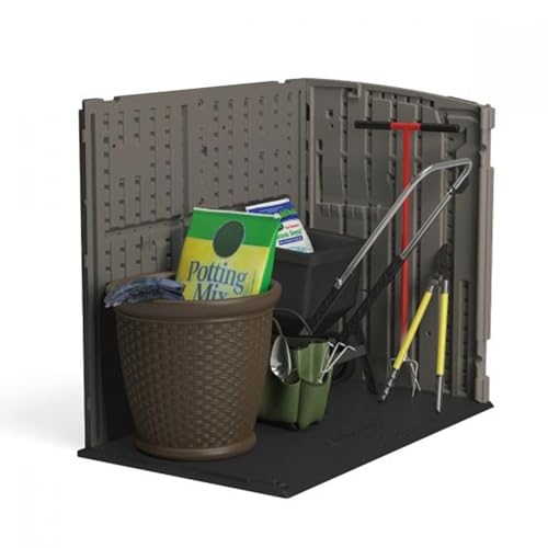 Outdoor Storage Shed, Horizontal, 4' x 2.5', Stoney Grey Y6315