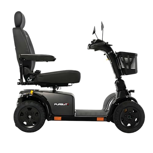 Orange Mobility Scooter, 400 Lbs Weight Capacity, 50 Ah Battery, 18"x18" Seat T36154