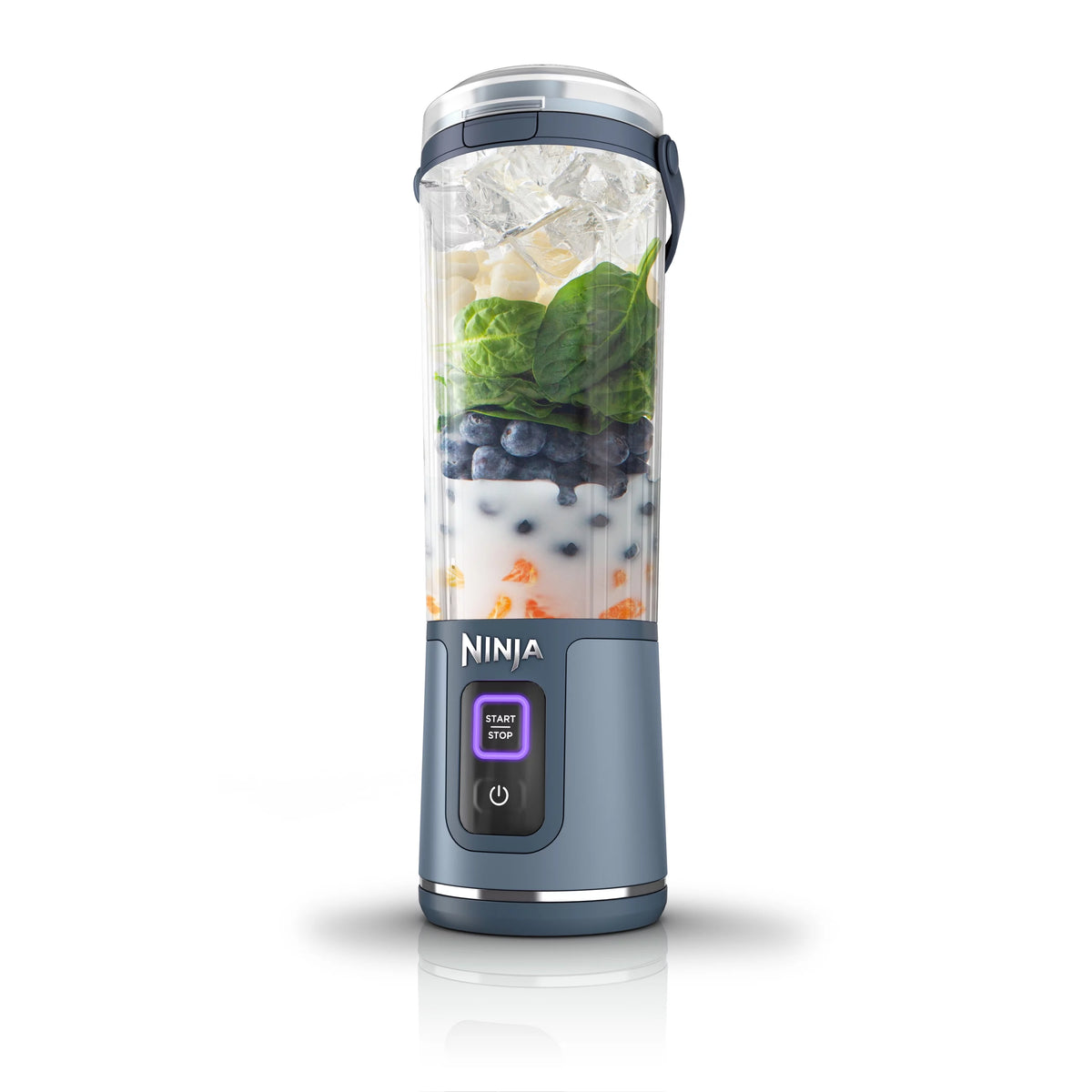 Denim Blue 18 oz Portable Blending Vessel with Leakproof Lid C3888