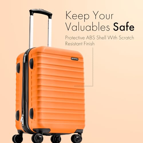 21 Inch Hardside Carry On Luggage with 4 Spinner Wheels Q16753