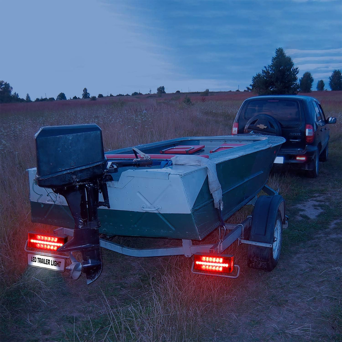 Submersible LED Trailer Light Kit, Waterproof Tail Lights T94128