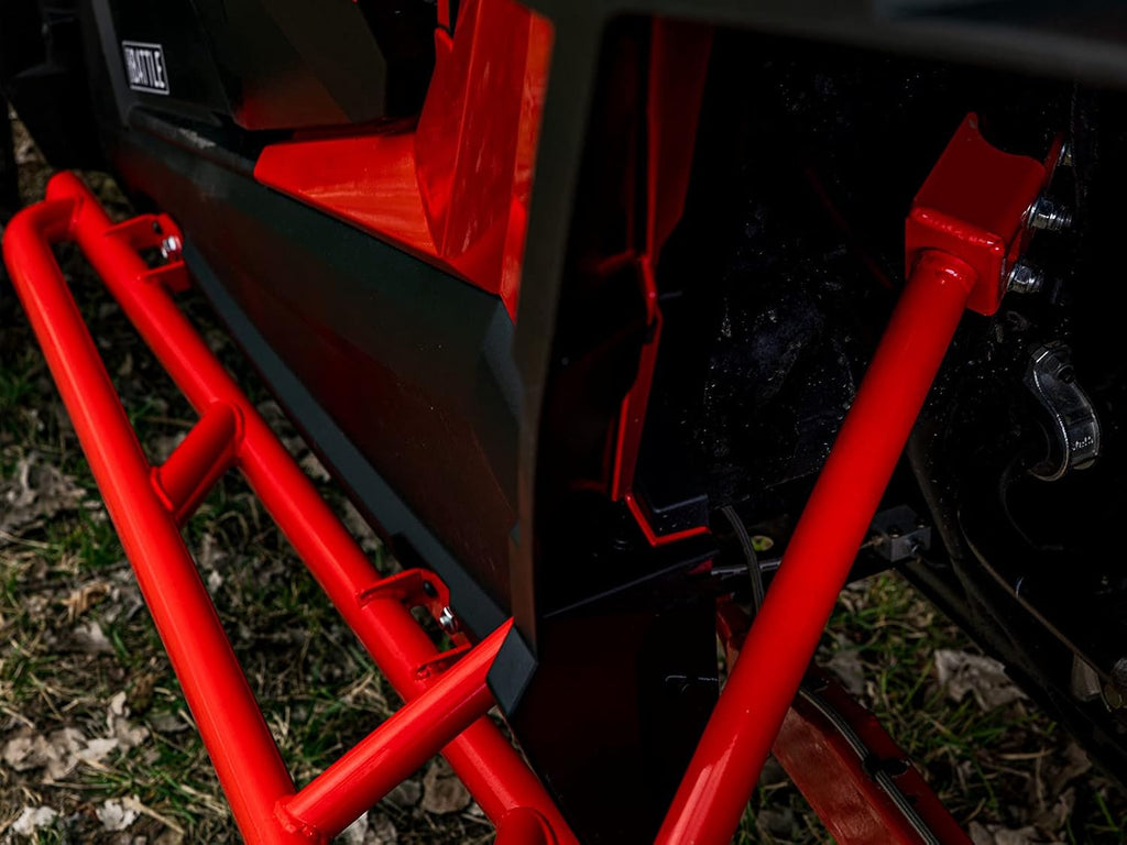 Red Nerf Bars / Rock Sliders / Tree Kickers for Polaris RZR XP 1000 X808491