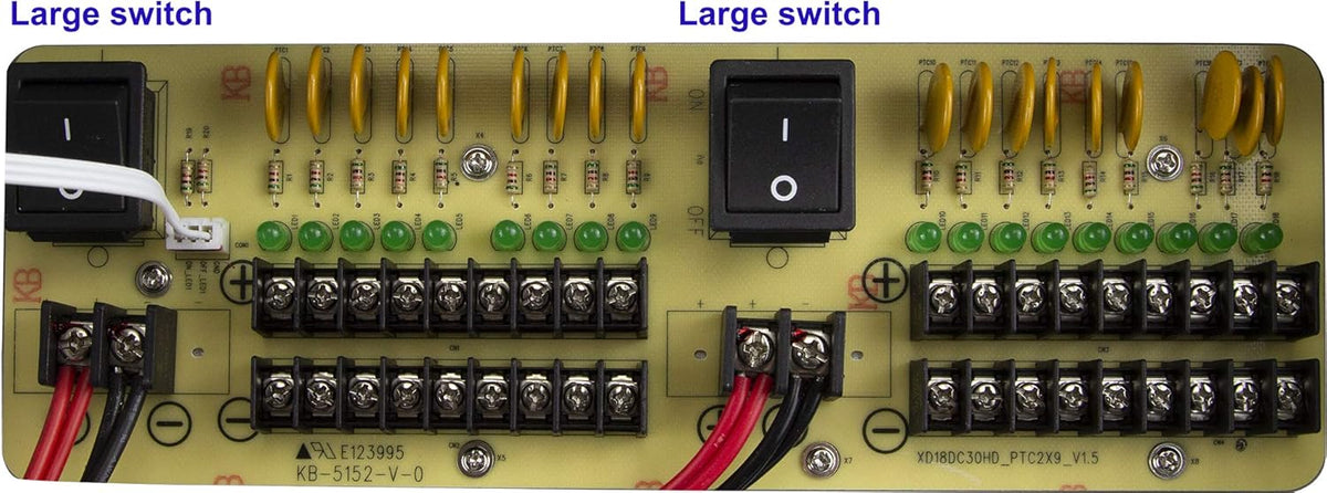 18 Outputs 30 Amp 12V DC CCTV Power Supply Box A7572