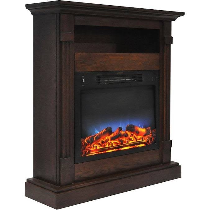 White Mantel Electric Fireplace X255273