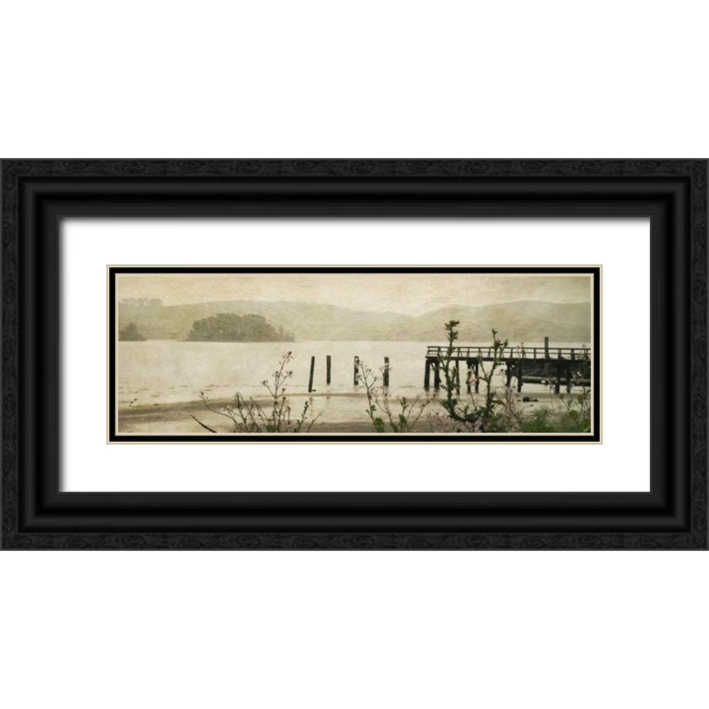32x13 Black Ornate Wood Framed Museum Art Print X3776