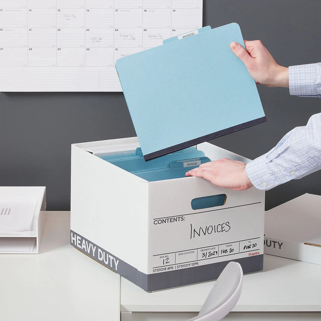 Corrugated Boxes Letter/Legal Size White/Gray 4/Carton G865616