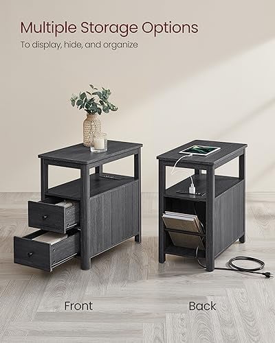 Narrow Nightstand with 2 Drawers Z285452