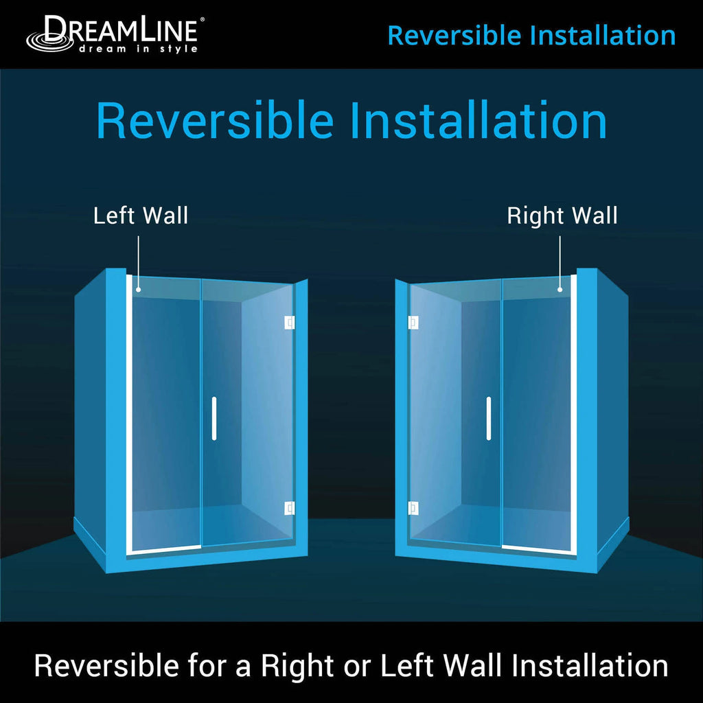Chrome Hinged Shower Door N898610