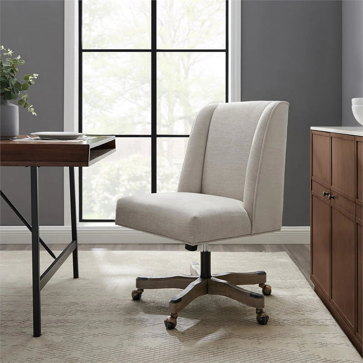 Upholstered Swivel Office Chair V2093