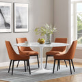 White Round Artificial Marble Dining Table B6867