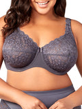 Grey Full Coverage Underwire Bra J397