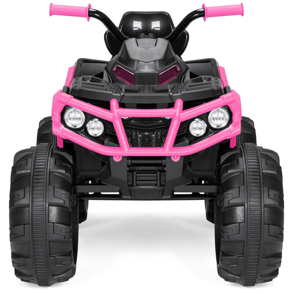 12V Pink Kids 4-Wheeler ATV Ride On Car Toy with LED Headlights C178