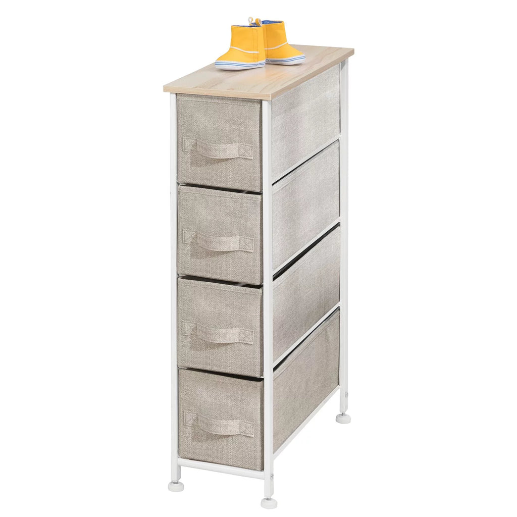 Narrow 4 Fabric Drawers Dresser S759