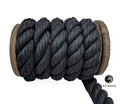 3/4-Inch x 350-feet Black Twisted Cotton Rope I217701