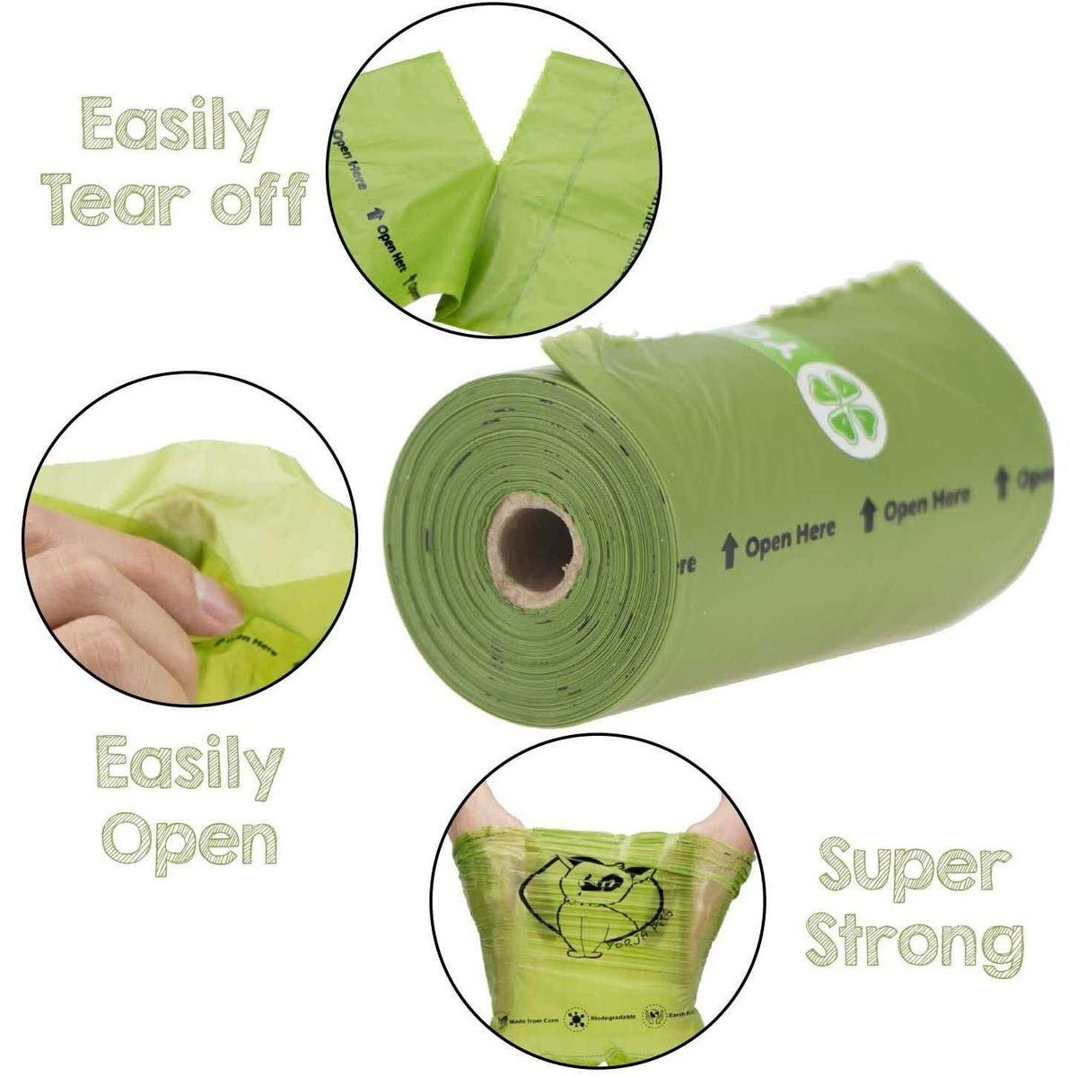 Dog Poop Bags 100% Leak Proof Extra Thick Q709891
