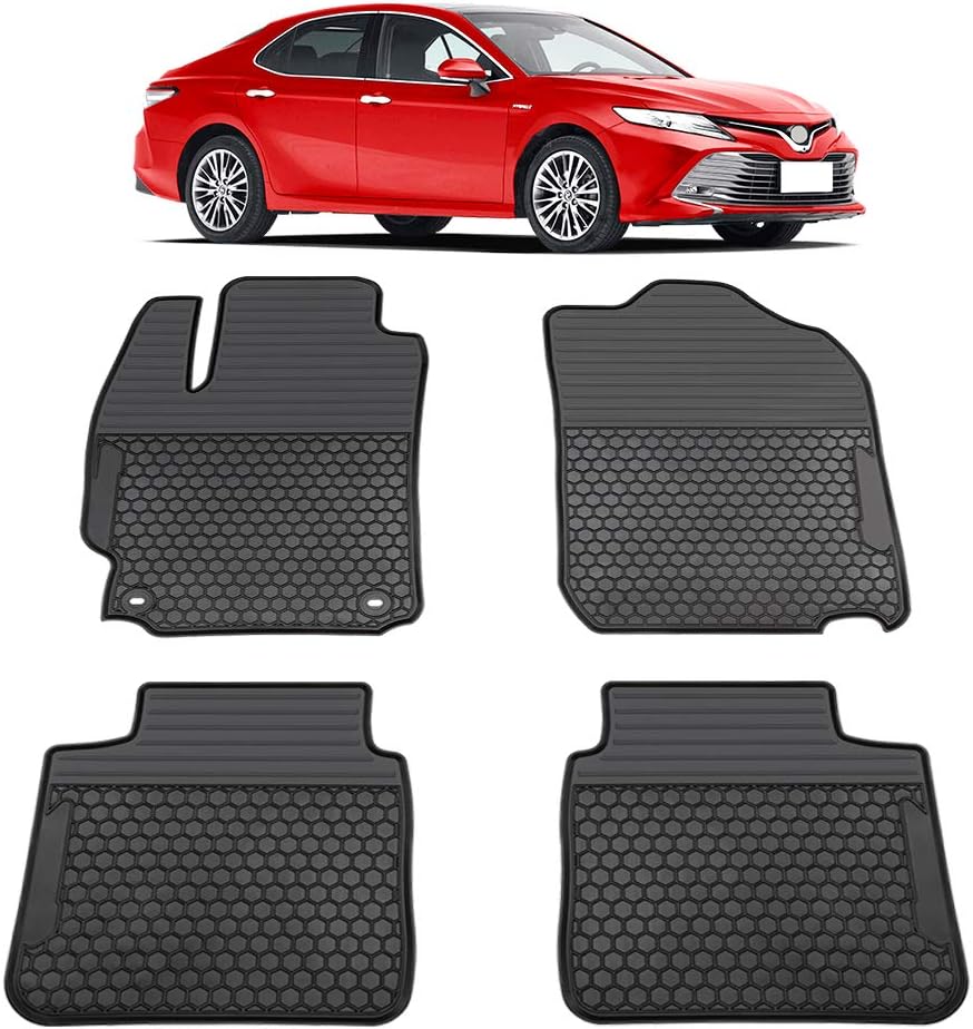 Heavy Duty Rubber All Weather Car Floor Mats 4PCS I97884