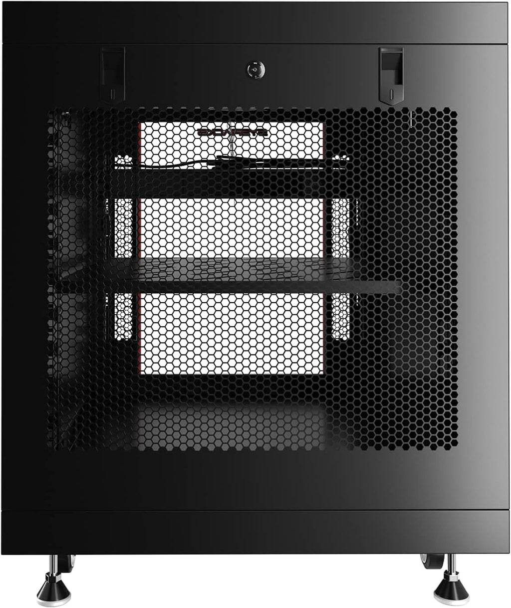 12U Server Rack Locking Cabinet Network Enclosure 35-inch Depth F197