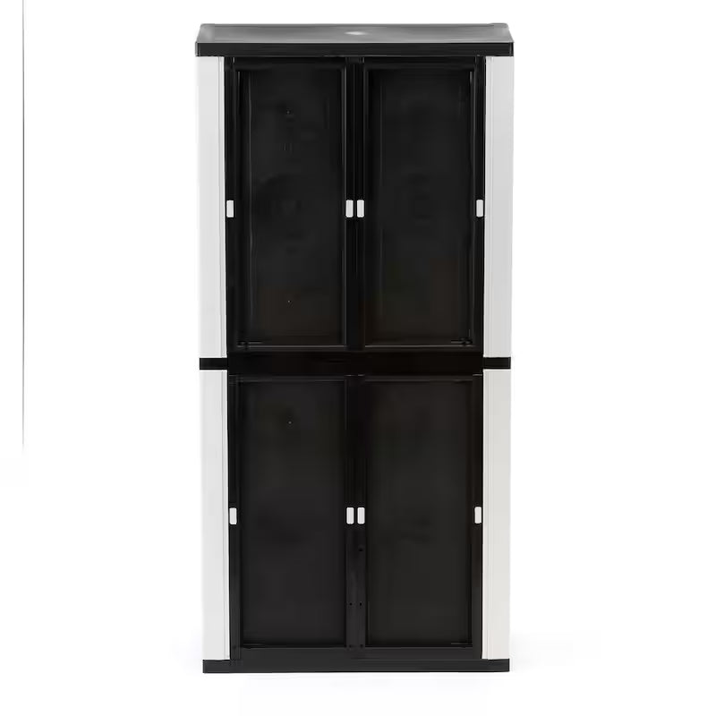 Gray Plastic Freestanding Garage Cabinet S217