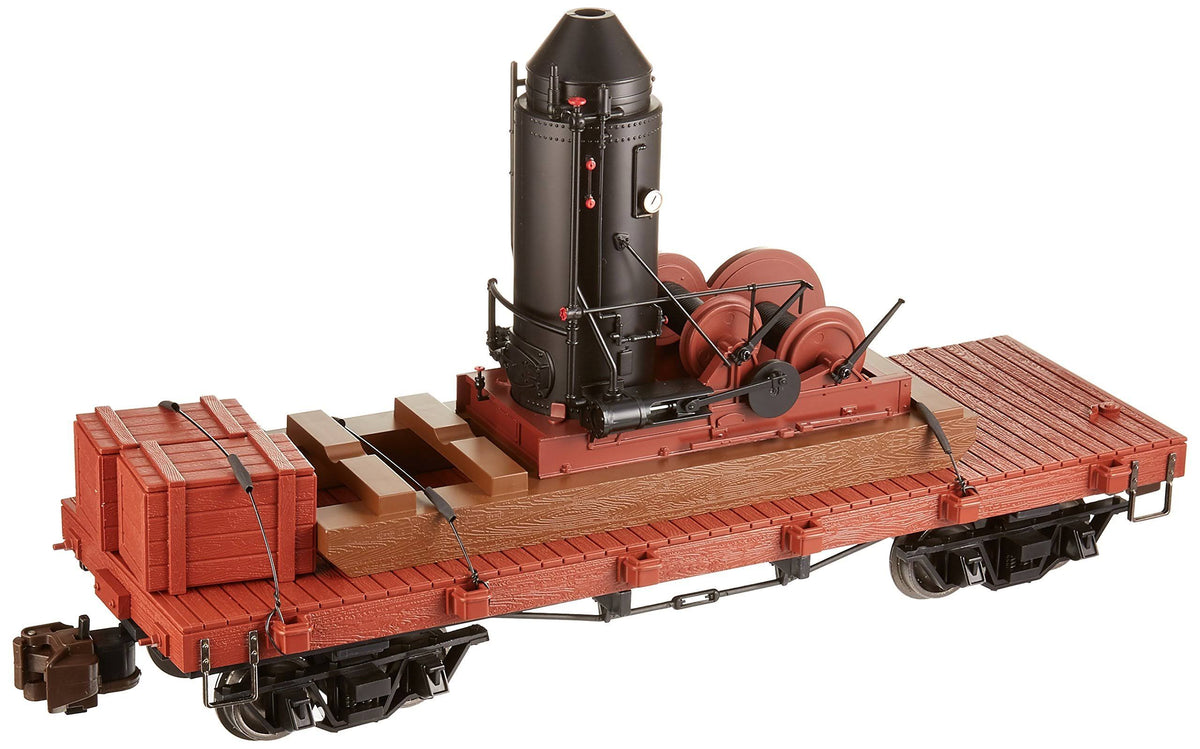 Log Skidder with Crates on 20ft Log Car E8489