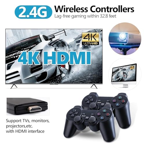 Wireless Retro Game Console with 20000+ Built-in Games X958028