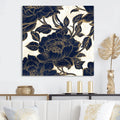 Floral Peony Canvas Art Print 30 in. wide x 30 in. high P6640