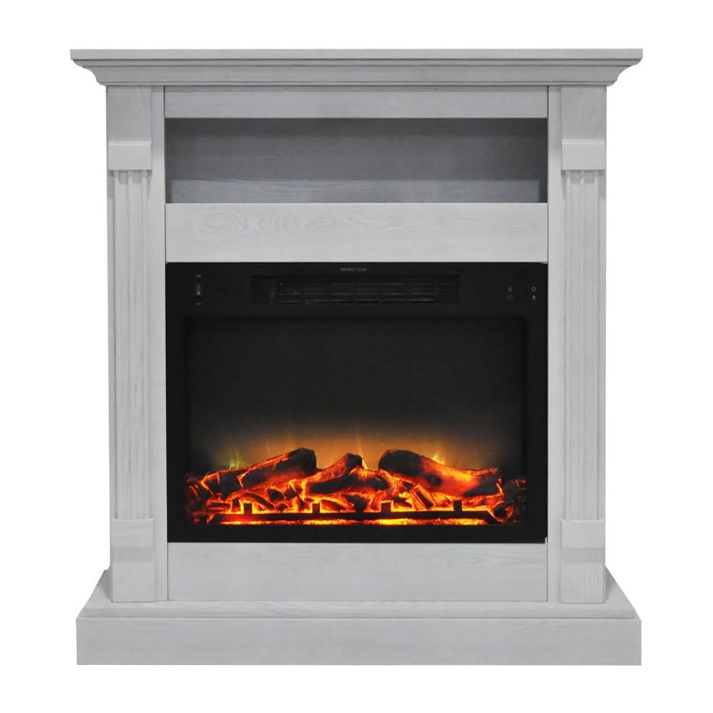 White Mantel Electric Fireplace X255273