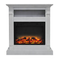 White Mantel Electric Fireplace X255273
