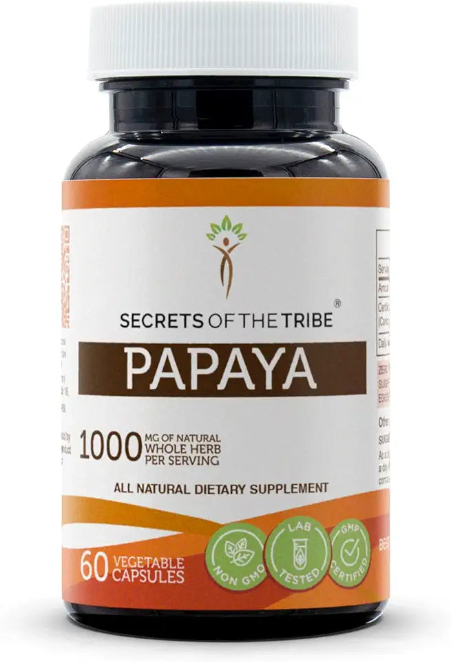 Papaya 1000 mg 60 Capsules D4274
