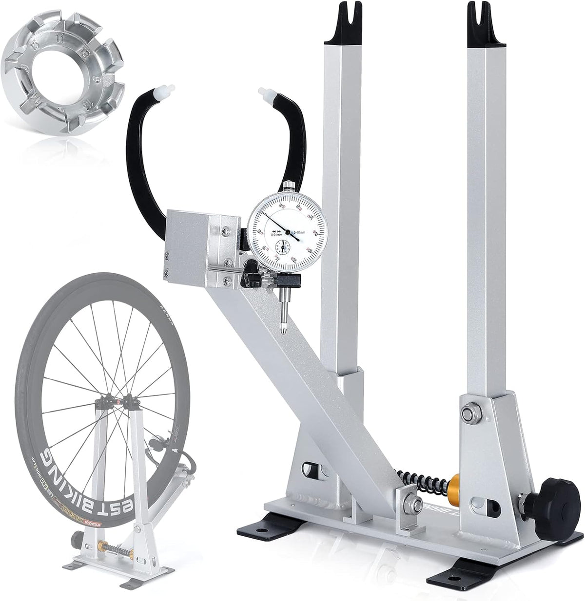 Wheel Truing Stand with Spoke Wrench for 16-29” 700C Bike Wheel G151680