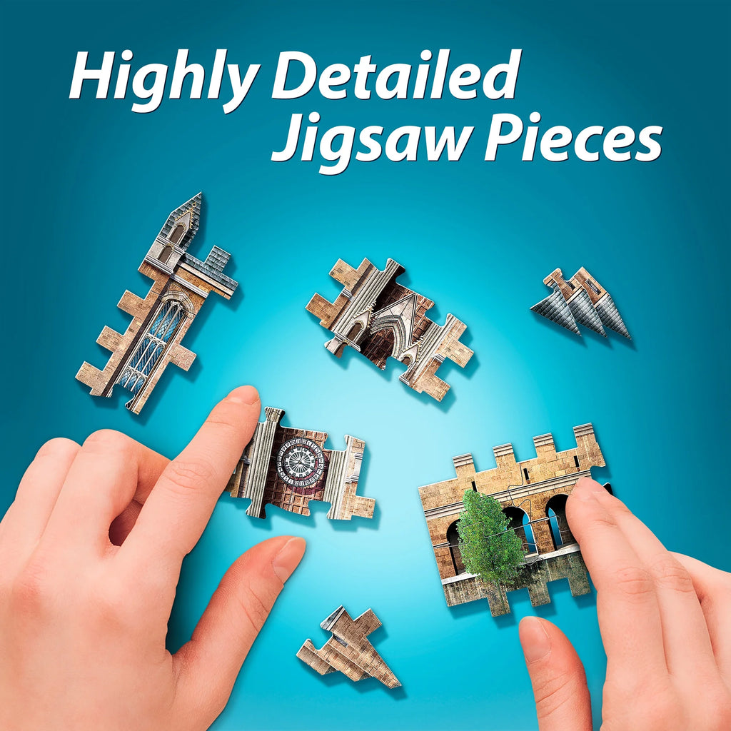 Harry Potter Hogwarts Castle 1,725 Piece 3D Jigsaw Puzzle Bundle H124