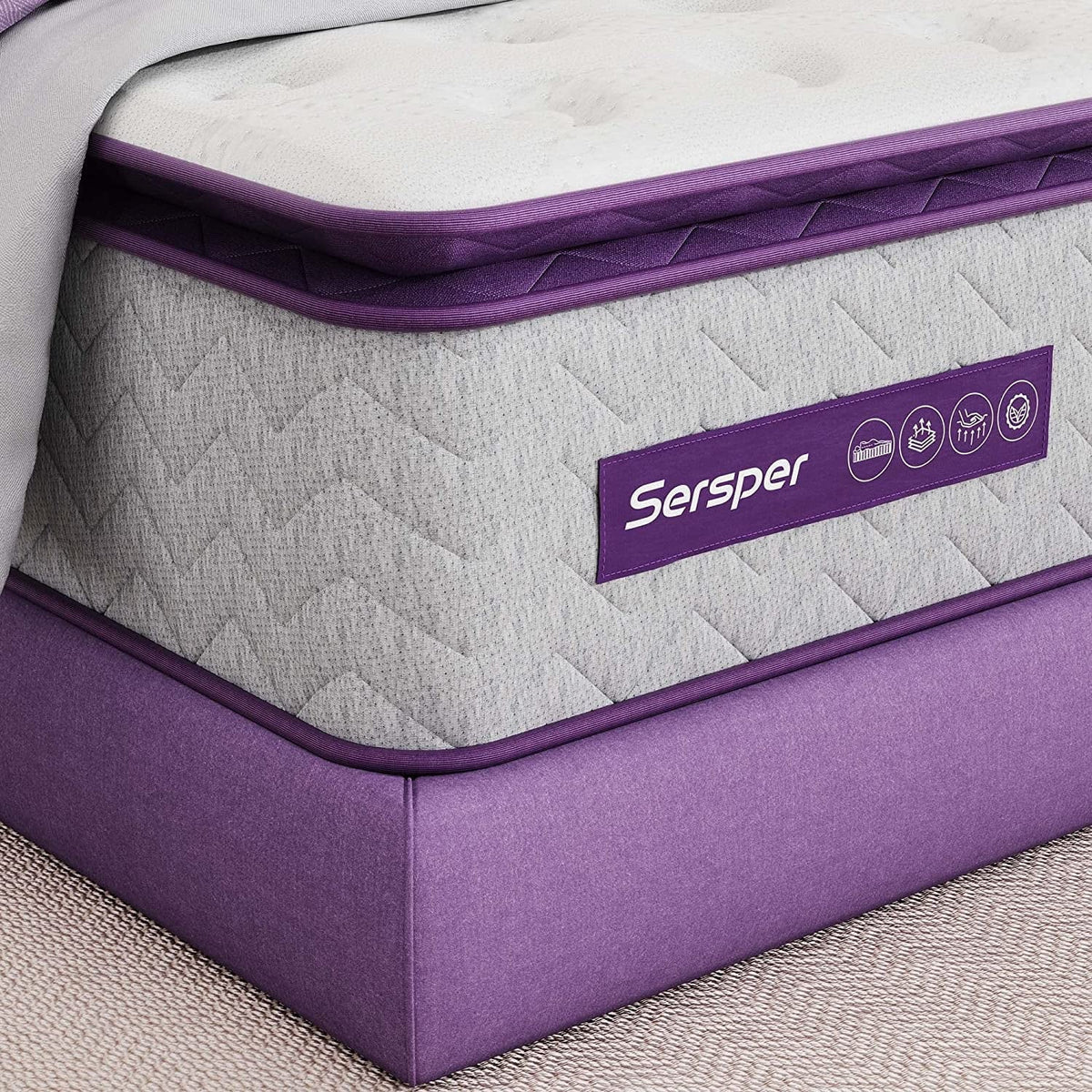 Full Size 10 inch Pillow Top Memory Foam Mattress B983