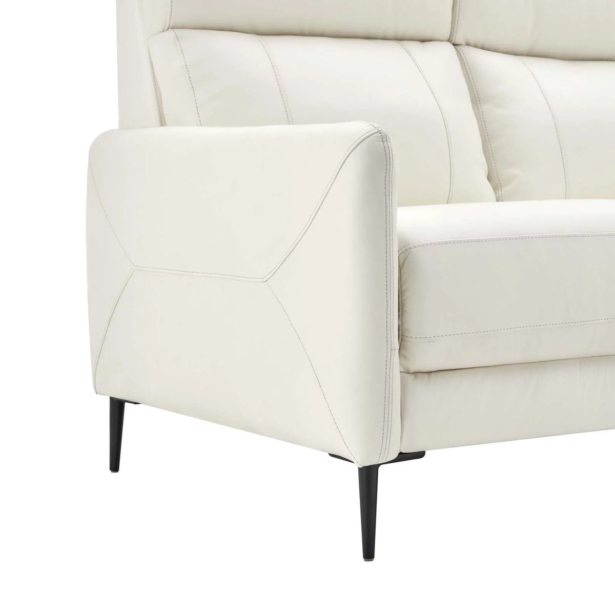 White Leather Sofa P865525